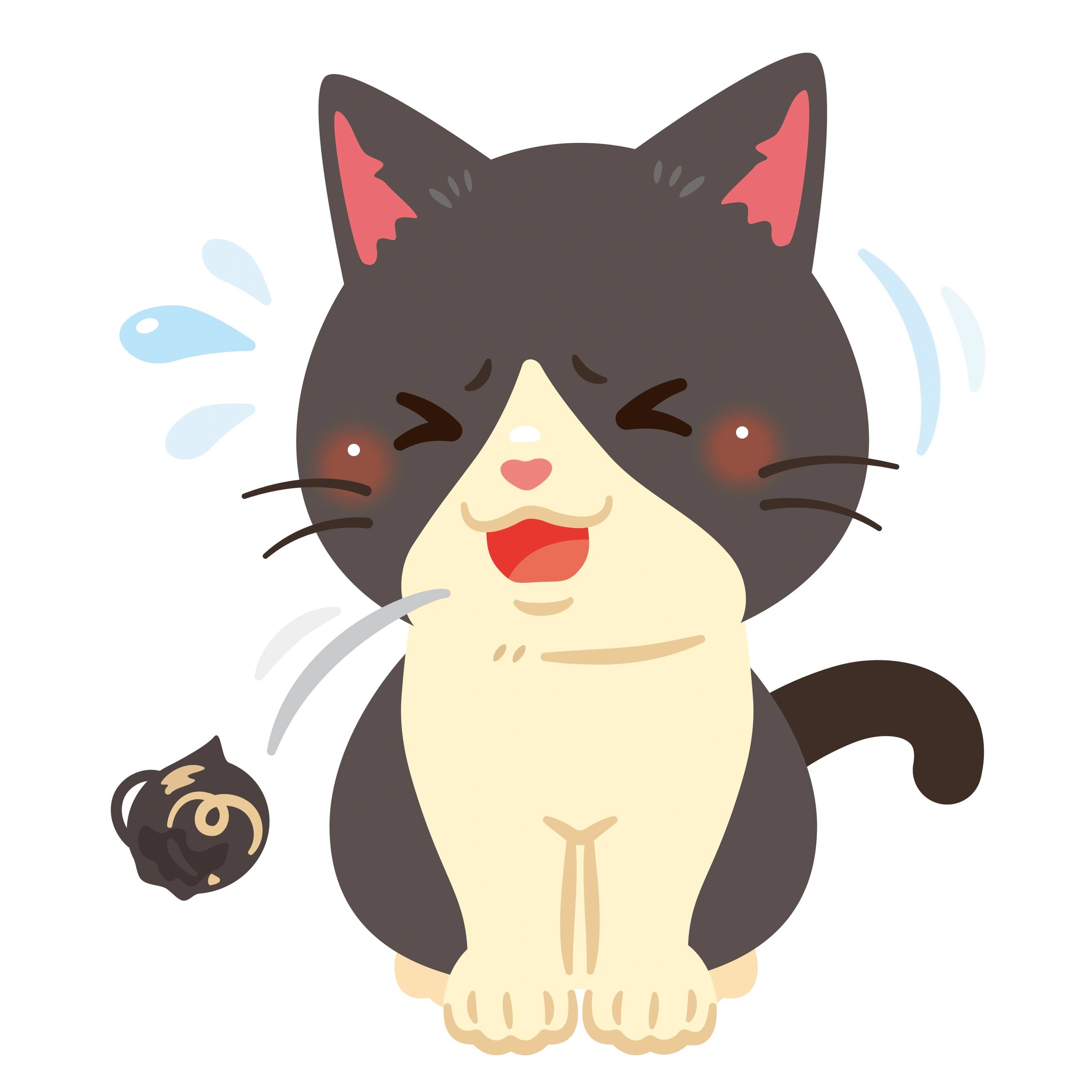 Funny cat illustration