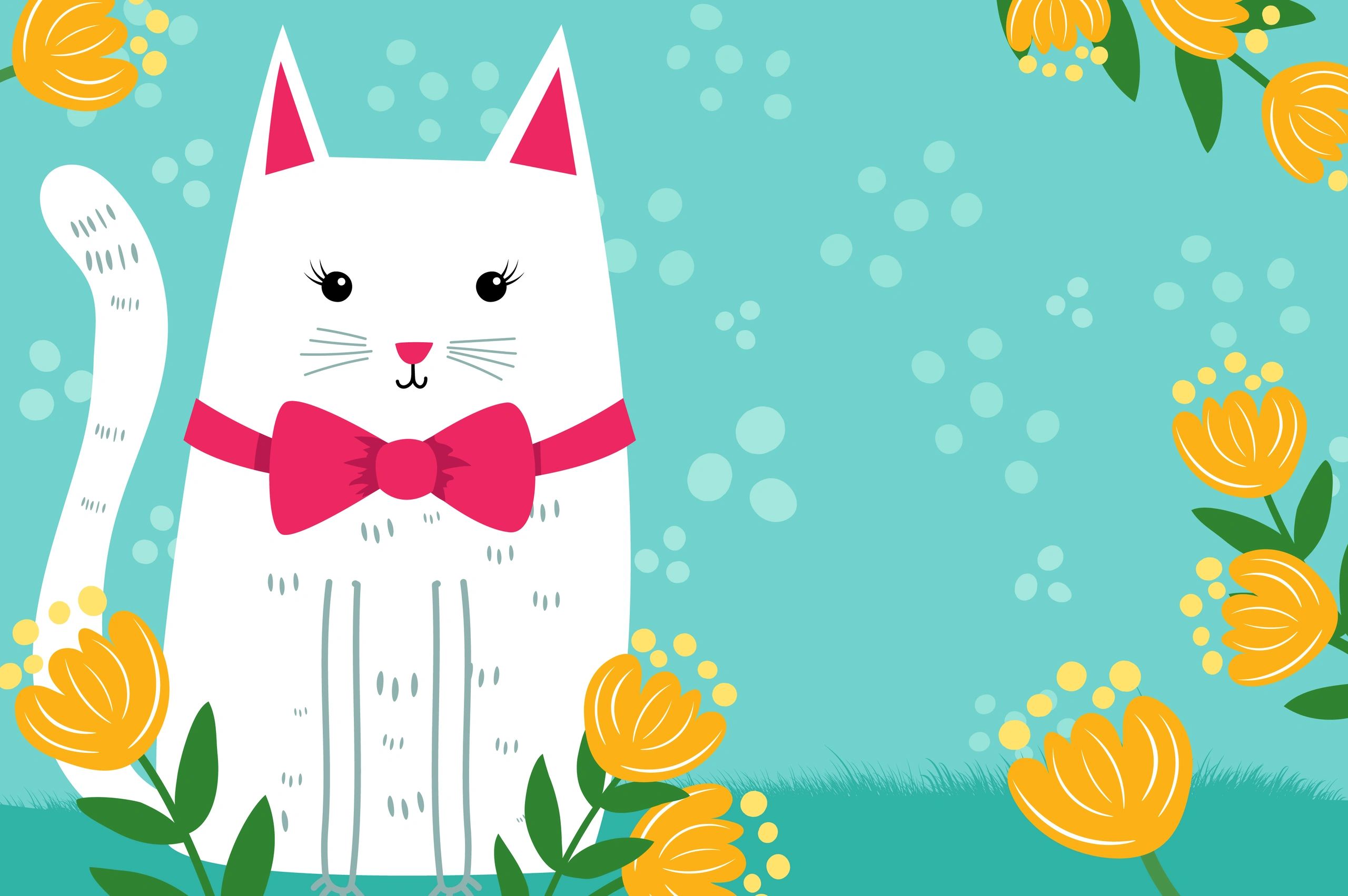 Cat illustration artwork