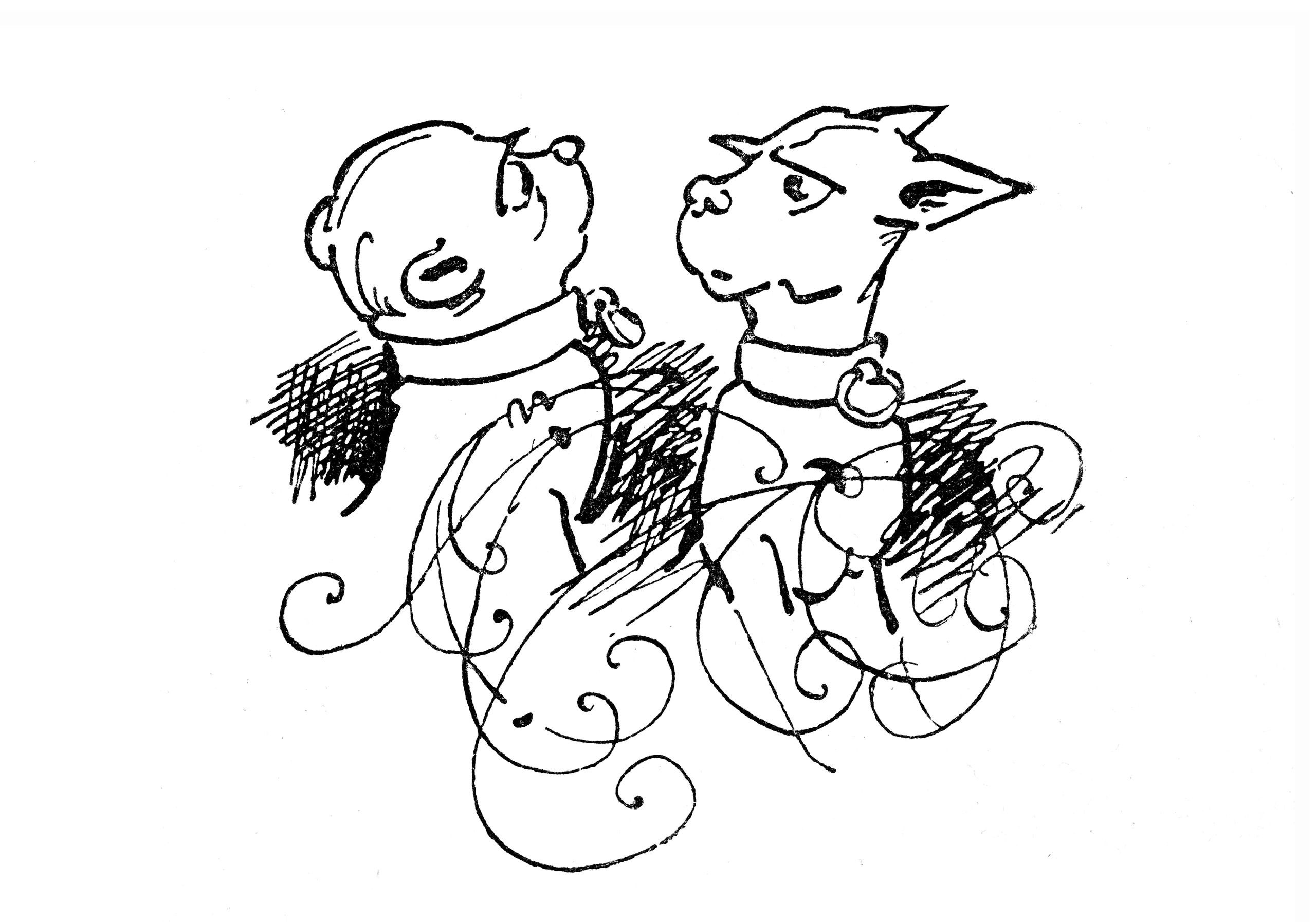 Dog illustration artwork