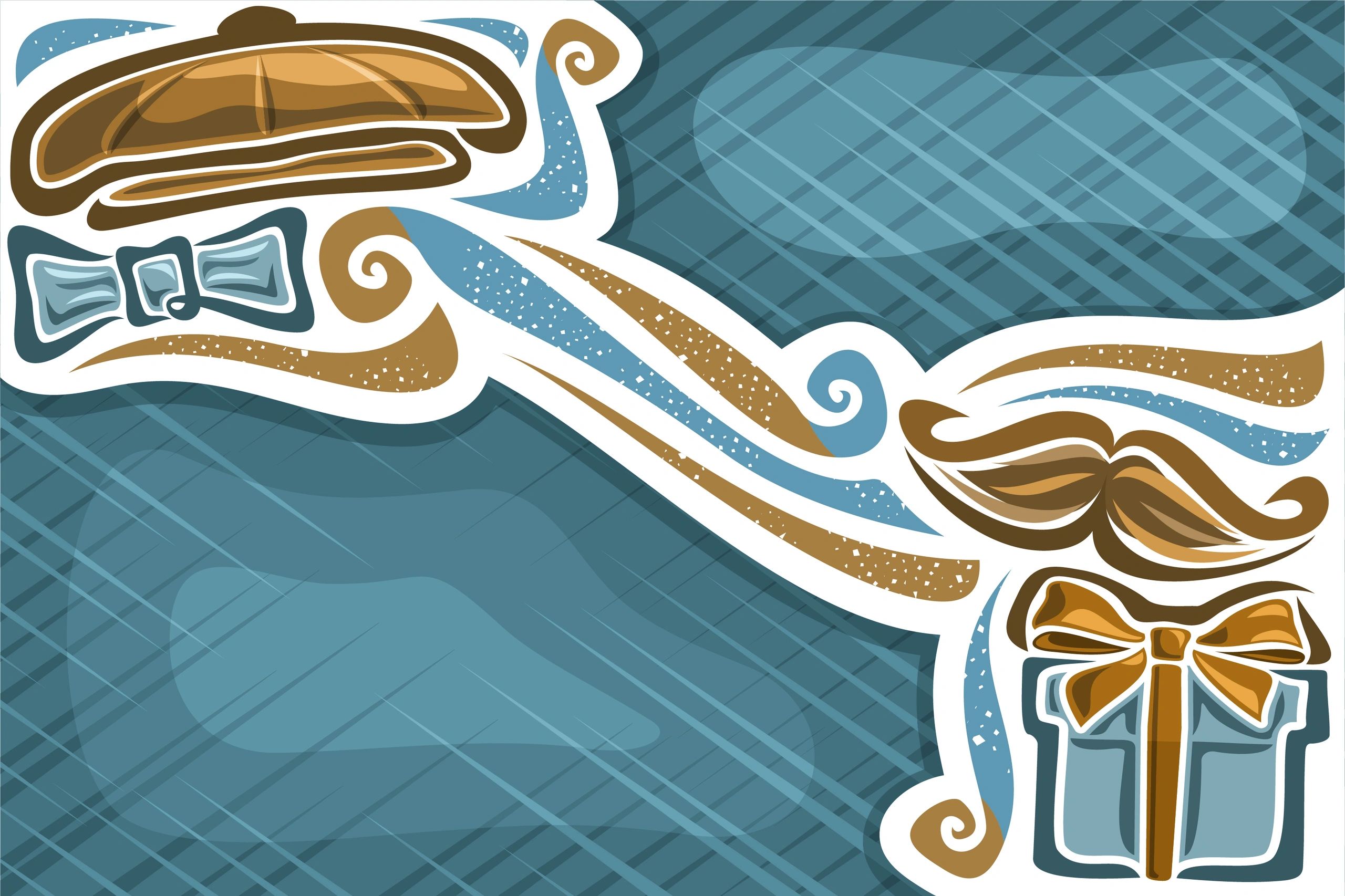 Playful illustrated Father's Day style graphic