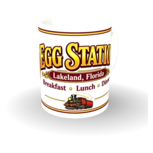 Egg Station Badge Mug
