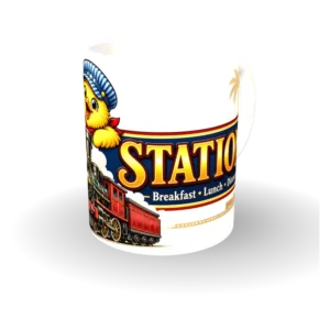 Egg Station Chick & Train Mug
