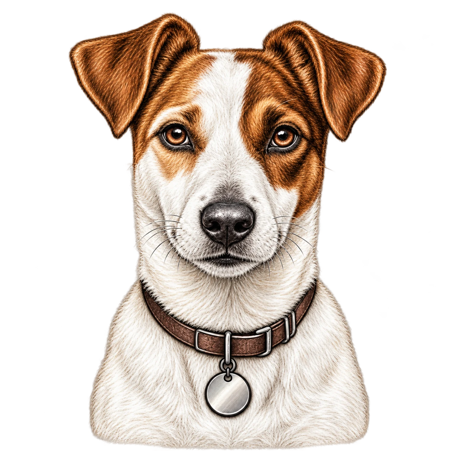 Jack Russell Terrier Color Customizable Portrait