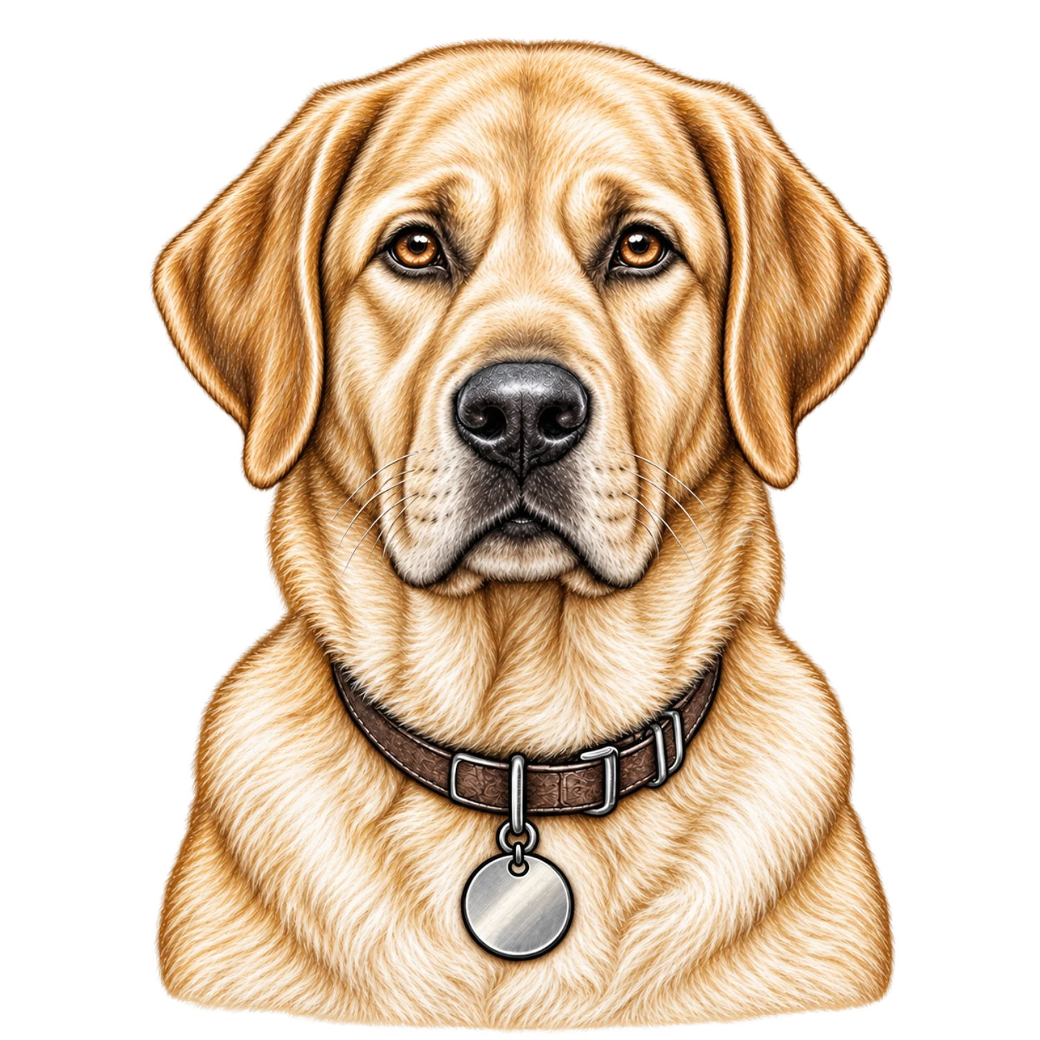 Labrador Retriever Color Customizable Portrait