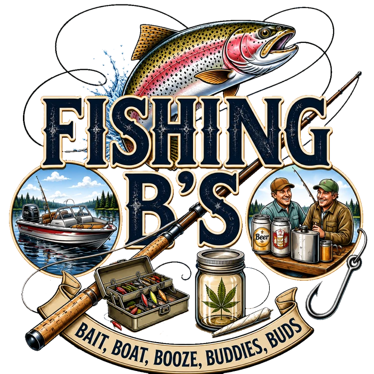 Fishing B's: Bait, Boat, Booze, Buddies, Buds – Hook Line and Humor Design | MRK By Design