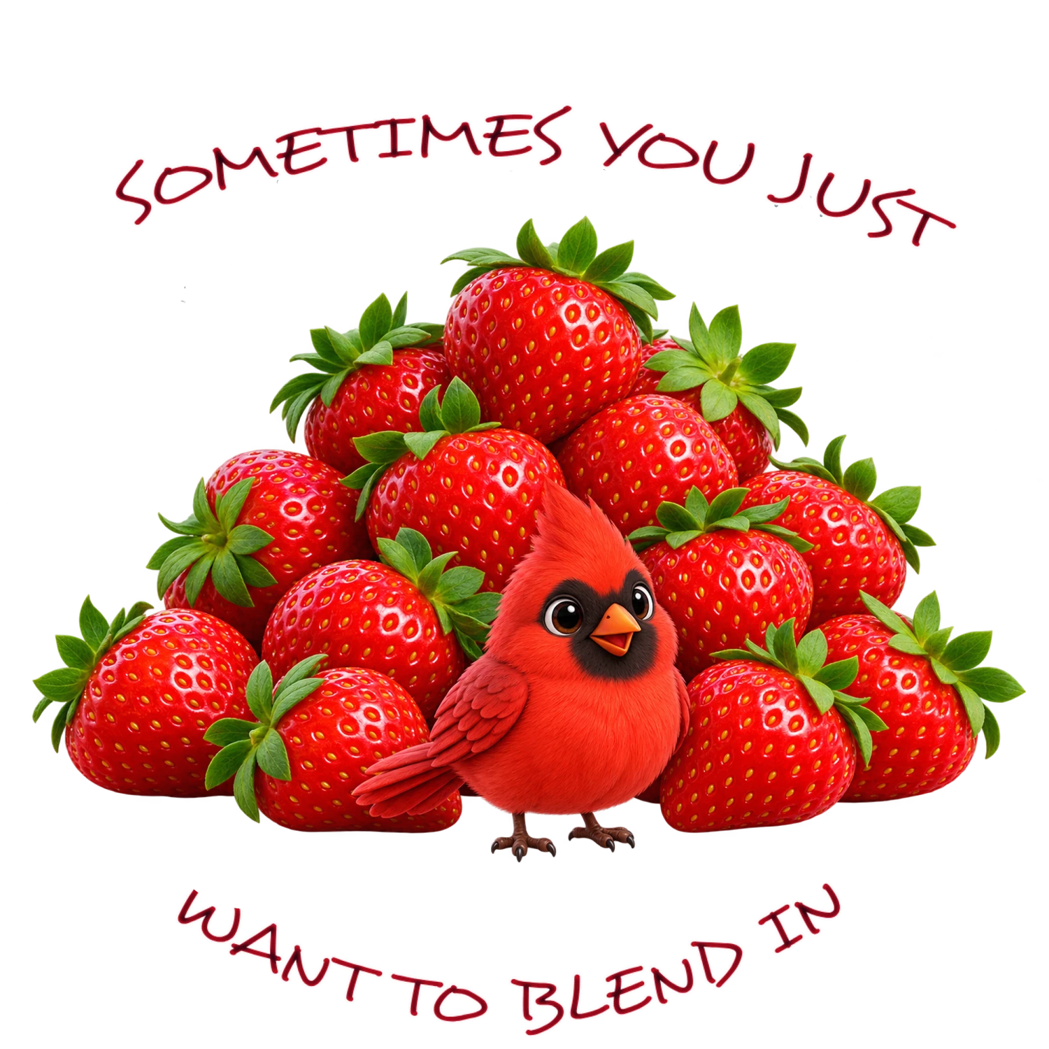 Cardinal Strawberry Blend – Forest Creatures Design | MRK By Design