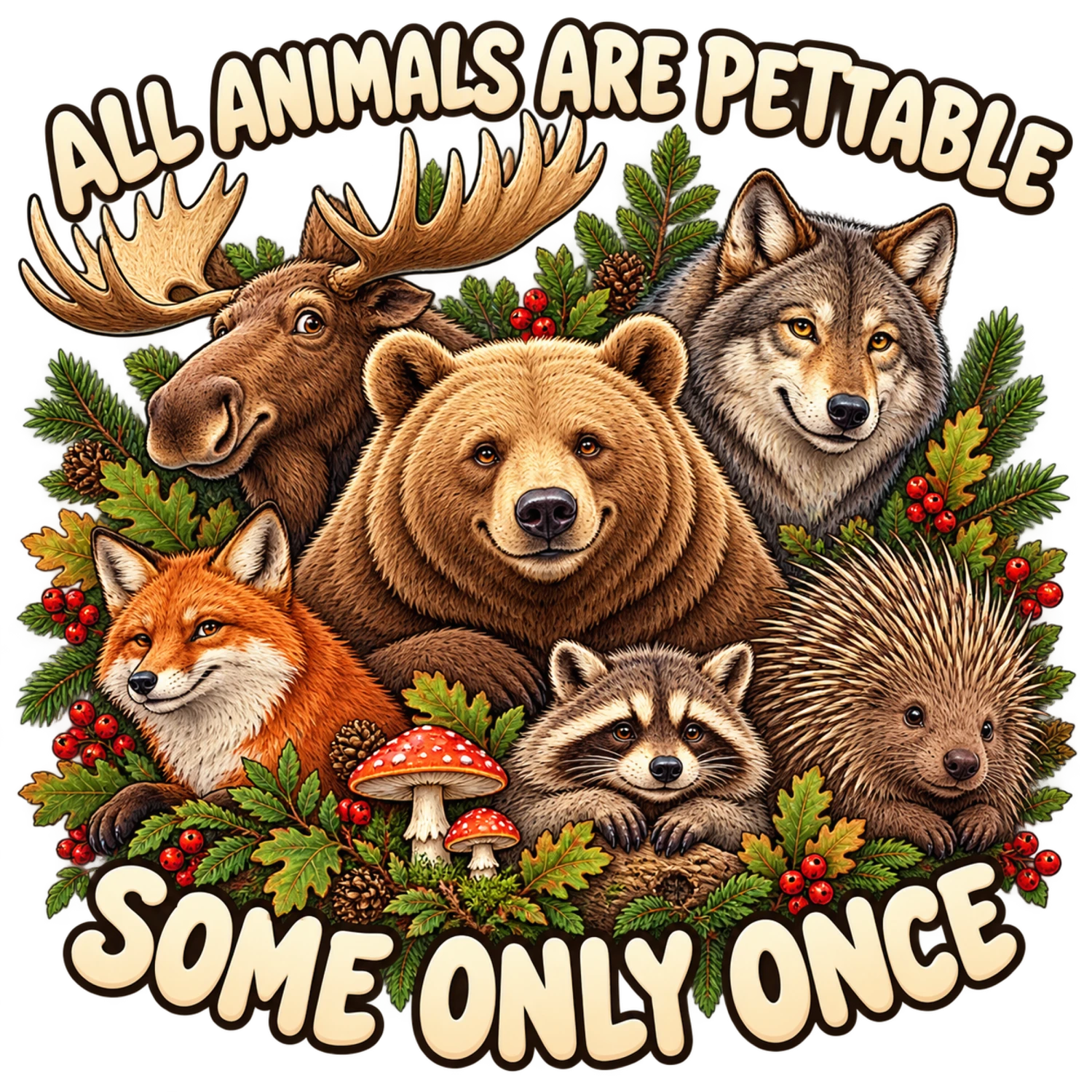 All Animals Are Pettable, Some Only Once – Forest Creatures Design | MRK By Design