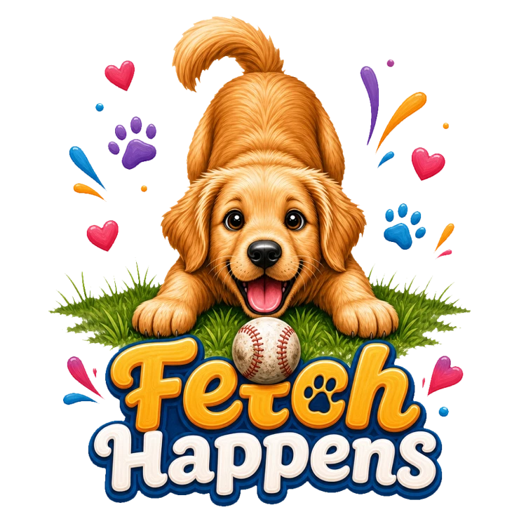 Fetch Happens – Cute Dogs Design | MRK By Design