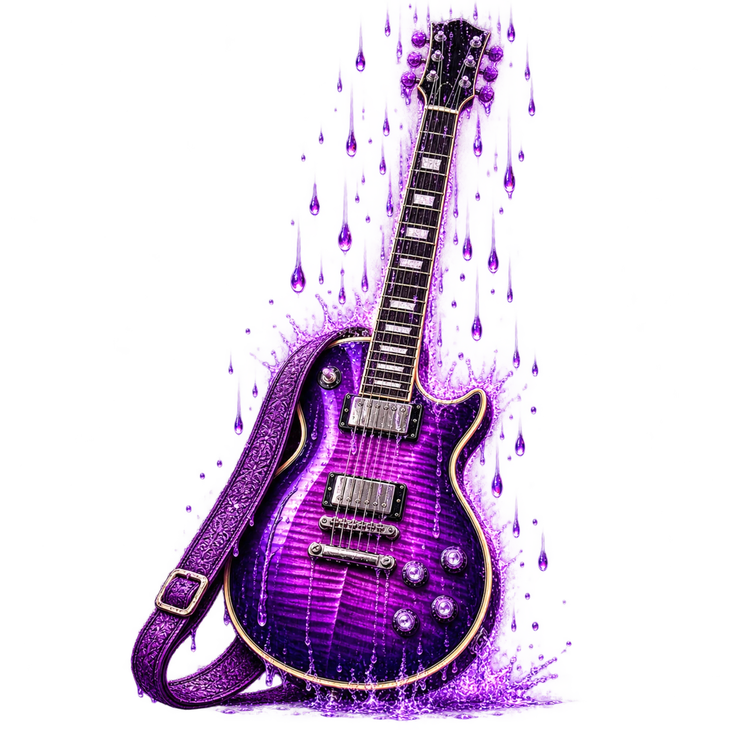 Purple Rain Guitar – Music Nods Design | MRK By Design