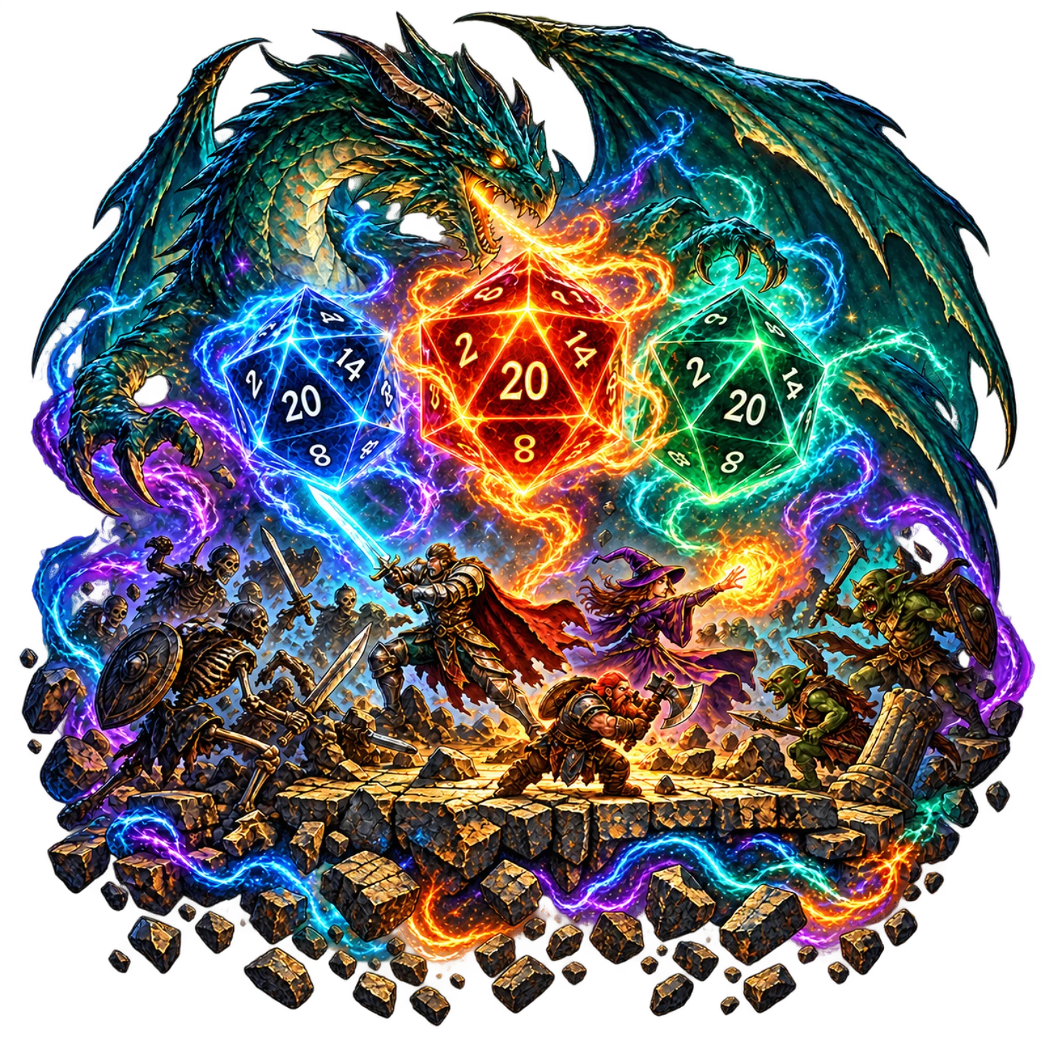 Dragons, Dice, Dungeons & Dreams – Fantasy Design | MRK By Design