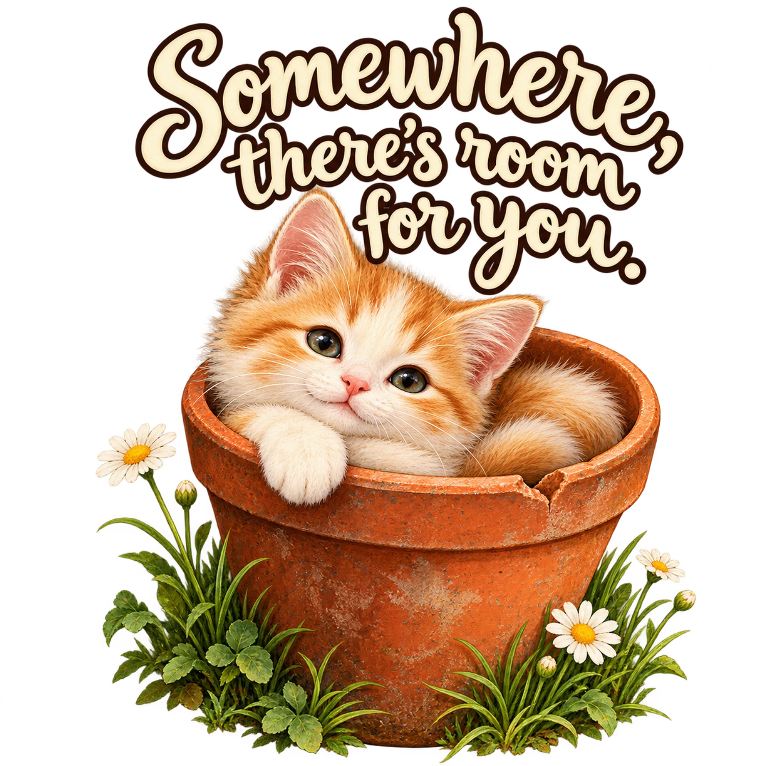 Somewhere, There's Room for You (Kitten) – Witty Kitties Design | MRK By Design