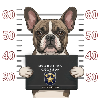 French Bulldog Mugshot – Dog Mugshots Design | MRK By Design